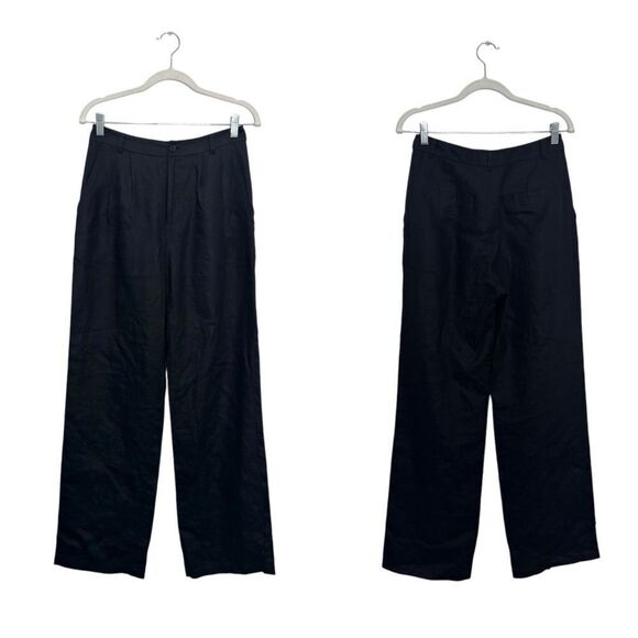 Reformation Mason Black Linen Pants - Picture 8 of 9